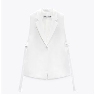 ✨ZARA✨ NWT White Vest